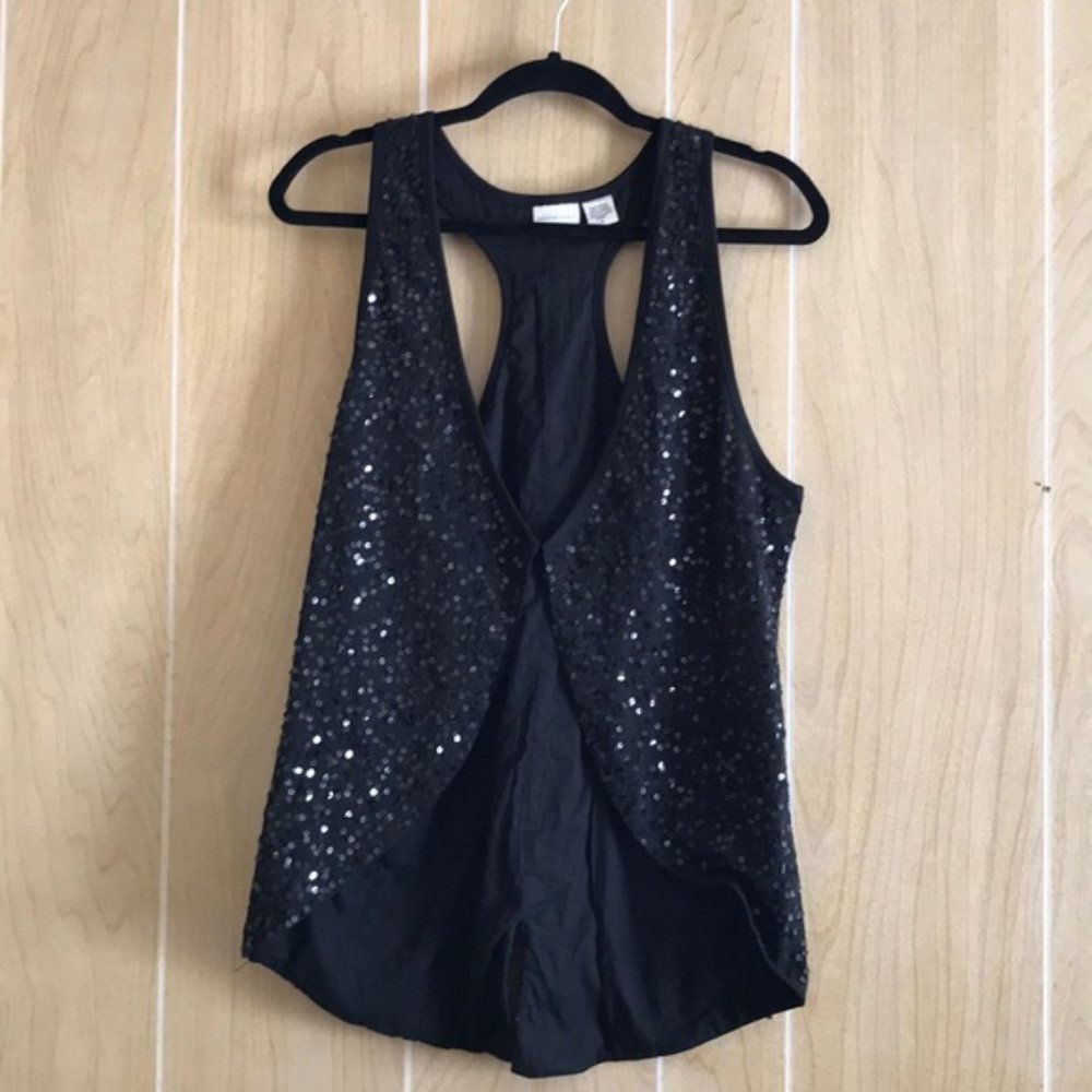 🧼3/$20 Newport News Small Black Sequin Vest